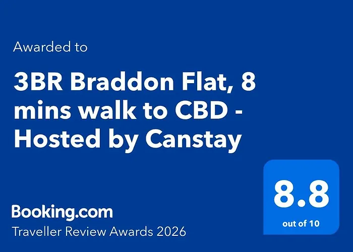 3Br Braddon Flat, 8 Mins Walk To Cbd - Hosted By Canstay Canberra